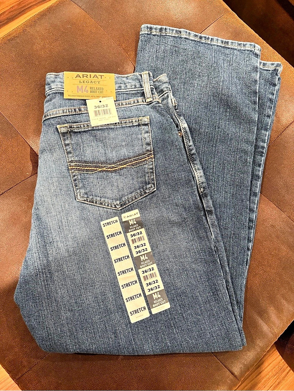 Ariat Legacy M4 Relaxed Boot Cut Men's Blue Jeans Waist 36 Length 32 -New w/tags